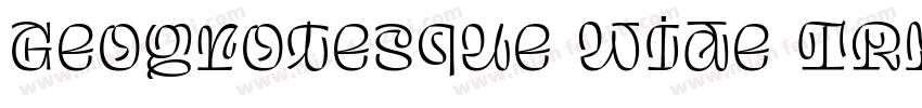 Geogrotesque Wide TRIAL Rg字体转换
